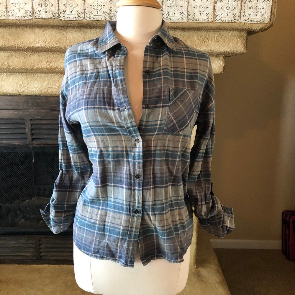 prana Plaid shirt, soft, pretty